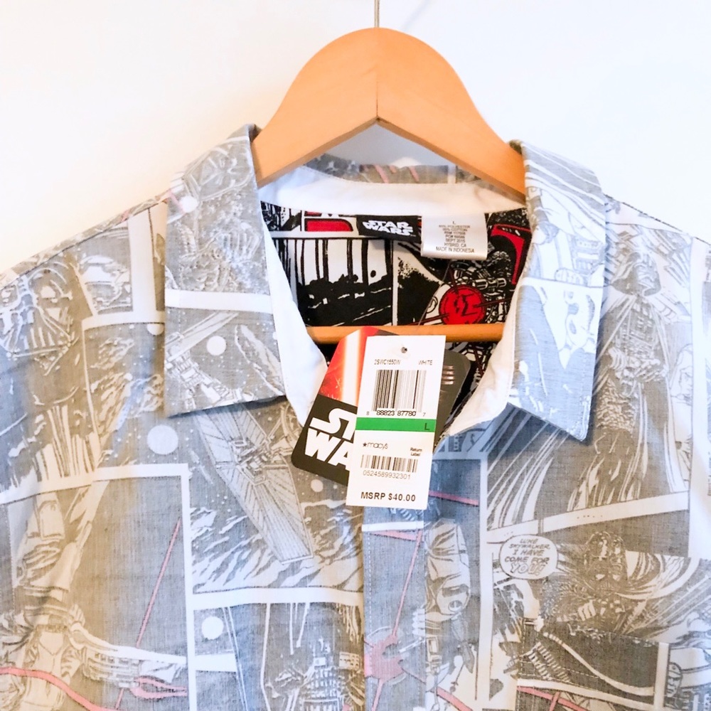 Star Wars I Comic Print Button Down